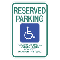 ADA Handicap Reserved Parking Sign