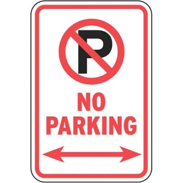 No Parking Anytime With Symbol Double Arrow