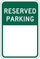 Reserved Parking Sign Customizable