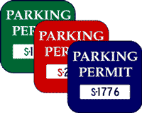 Parking Permit 2" x 2"