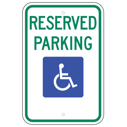 ADA Handicap Reserved Parking Only Sign