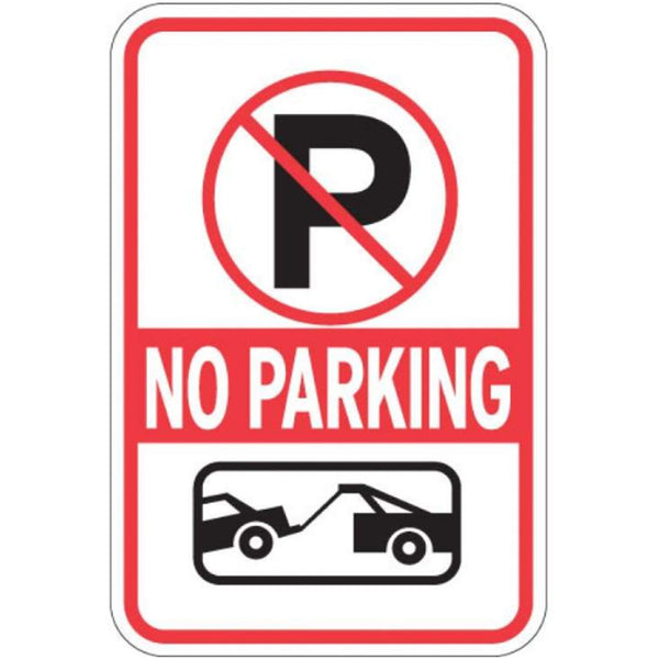 No Parking with Tow Symbol