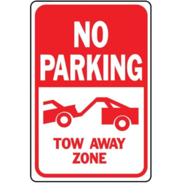 No Parking Tow Away Zone Symbol